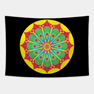 Elegant Colorful Mandala Art Tapestry