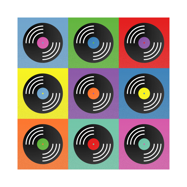 Vinyl music pop art Vinyl TShirt TeePublic
