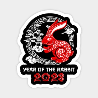 Year Of the Rabbit 2023 - Chinese Zodiac New Year 2023 Magnet