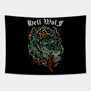 hell wolf Tapestry