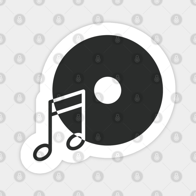 Vinyl Musical Note Magnet by MajorCompany