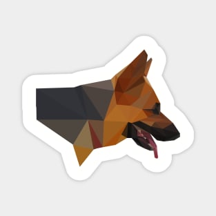 Low Poly Dog Magnet