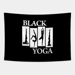 Black Yoga Tapestry