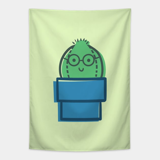 Cactus Family - Middle Boy Tapestry by Studio Mootant