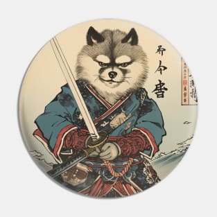 Siberian Husky ninja dog Pin