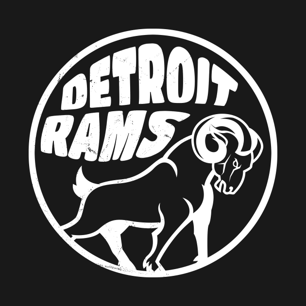 Detroit Rams White by Thermul Bidean