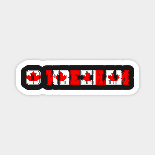 O WREXHAM CANADA FLAG 2 Magnet