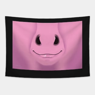 Pink Horse Face Tapestry