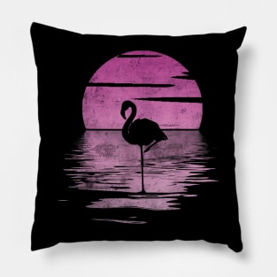 Flamingo Pink Vintage Pillow