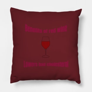 Benefits of red wine Pillow