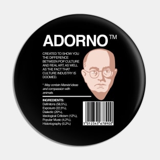 Adorno Package - Theodor Adorno Pin