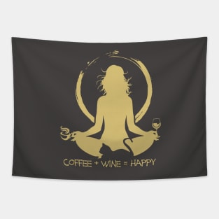 Coffee + Wine = Happy Tapestry