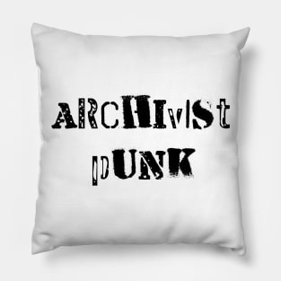 Archivist Punk Pillow