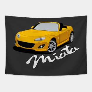 Miata NC (Custom Yellow) Tapestry