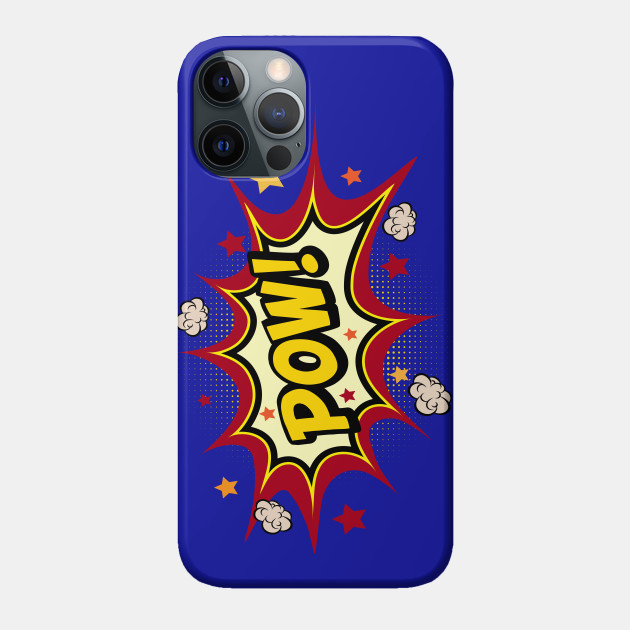 Comic book sound effect POW! Pow Phone Case TeePublic AU