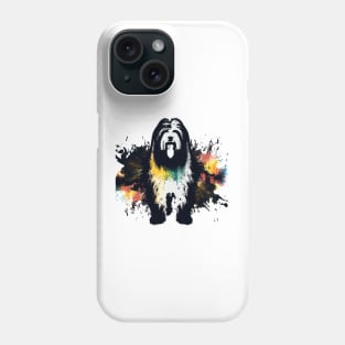 Bearded Collie Dog Minimal Artwork Phone Case