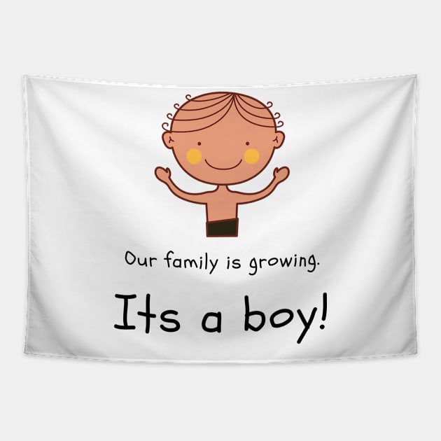 Love this 'Our family is growing. Its a boy' t-shirt! Tapestry by Valdesigns