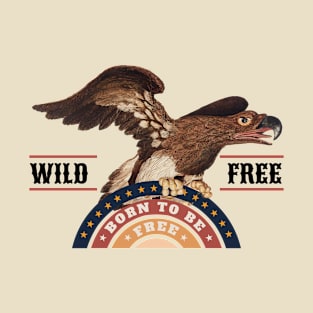 Vintage Eagle Wild and Free T-Shirt