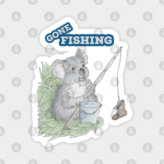 Gone Fishing Magnet by AussieLogic