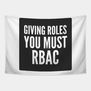 Cybersecurity Giving Roles You Must RBAC Black Background Tapestry