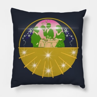 Fine Dining in space Pillow