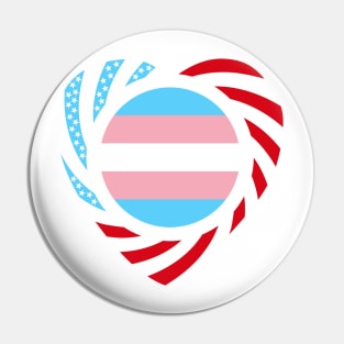 Rainbow Murican Patriot Flag Series (Blue, Pink & White Heart) Pin