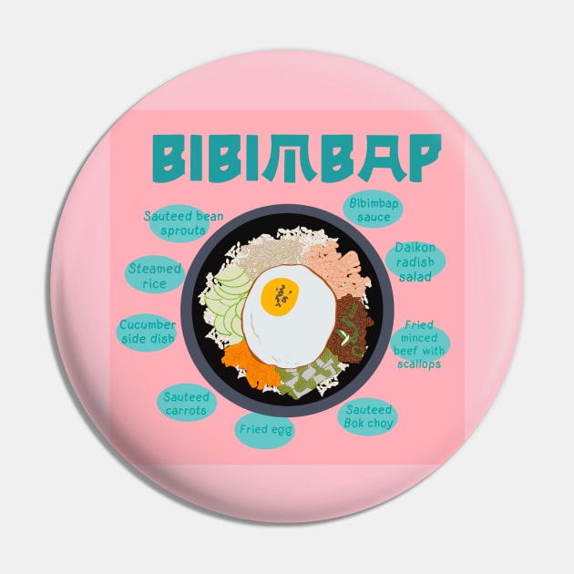 Bibimbap Pin by EV Visuals