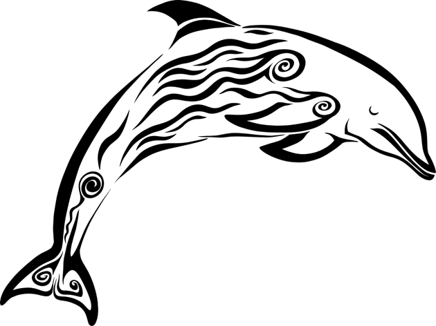 DOLPHIN TATTOO Kids T-Shirt by KARMADESIGNER T-SHIRT SHOP