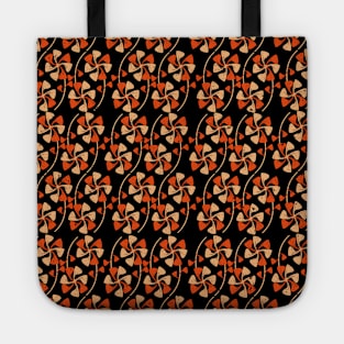 Colorful Repeating Floral Shapes Seamless Pattern Tote