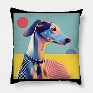 Whippet in 70's Pillow