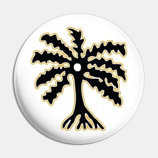 Abe Dua | Adinkra Symbol | African | African American | Black Lives Pin