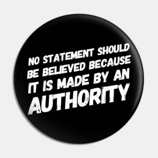 Anti authority Pin