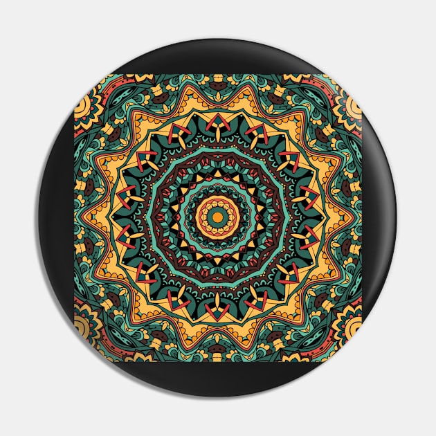 Trippy Mandala Pin by alexrow