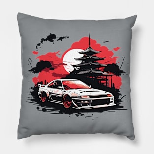 Drifting Dawn Car Meets Tradition Pillow