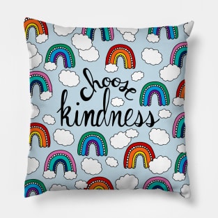 Choose Kindness Rainbow Palette Pillow