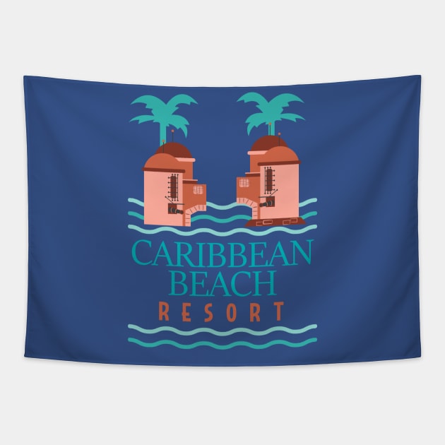 Caribbean Beach Resort II Tapestry by Lunamis