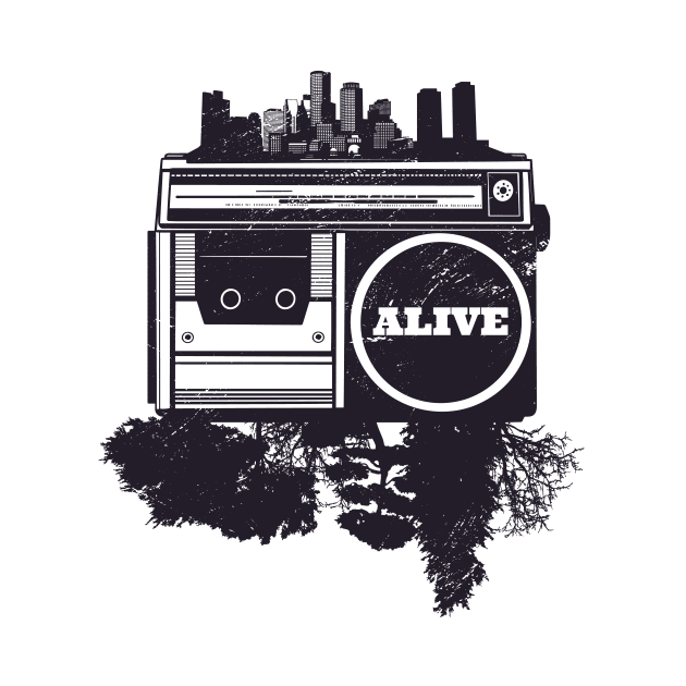 Cool hip hop city skyline by LR_Collections