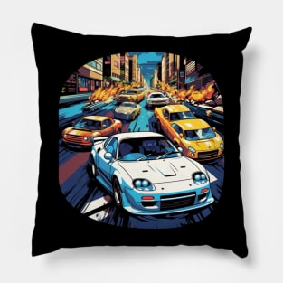 Mazda RX-7 in a Japanese street race Pillow