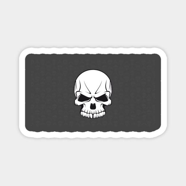 Skull from war games Magnet by Cetrion Creative