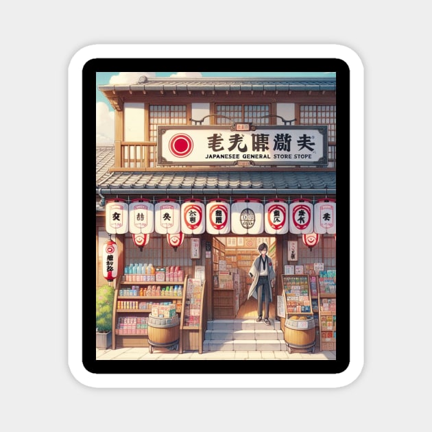 Japanese Grocery - Anime Drawing Magnet by AnimeVision