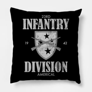 23rd Infantry Division (distressed) Pillow