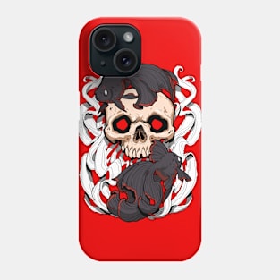 Skull Fish - Black and Red Phone Case