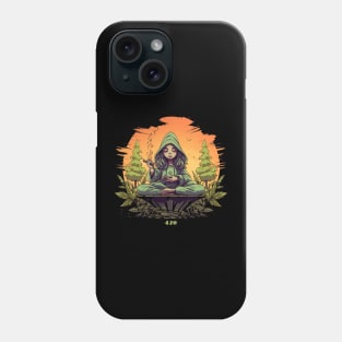 Meditation And Weed Phone Case
