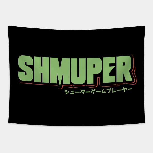 Shmuper A Shooter Game Player Tapestry by Issho Ni