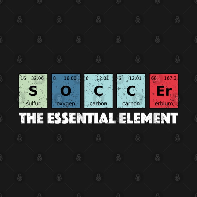Soccer The Essential Element Periodic Table Funny Science by markz66