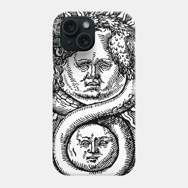 Azoth - Basil Valentine Alchemy Sun and Moon Phone Case by Pixelchicken