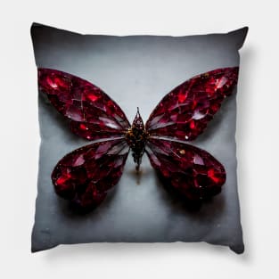 Ruby Butterfly Pillow