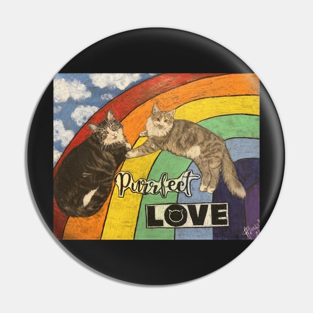 Purrrfect love Pin by Artladyjen