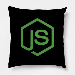 Node JS Open Source Programming Languange Logo Pillow