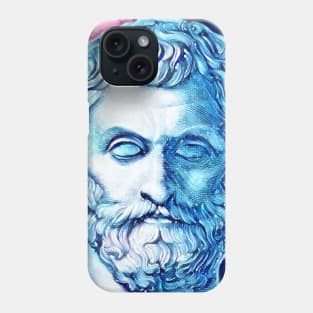 Thales of Miletus Snowy Portrait | Thales of Miletus Artwork 13 Phone Case